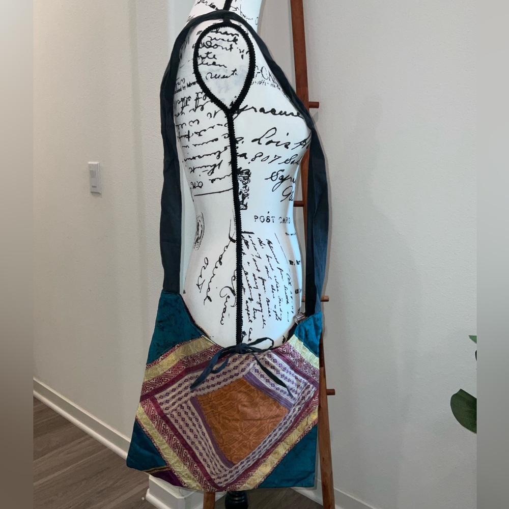 Raj Multicolor Patchwork Shoulder Bag - image 1